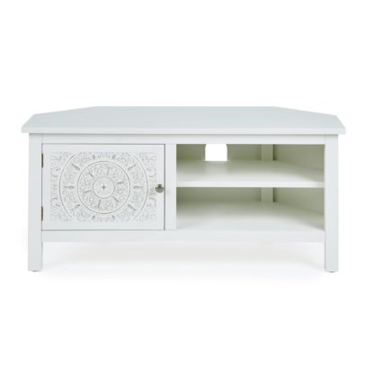 An Image of Samira Corner TV Unit White