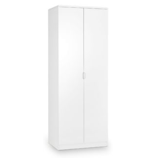 An Image of Manhattan White Double Wardrobe White