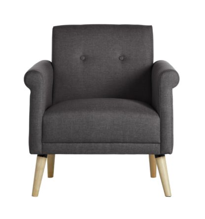 cc91b0b844627350ef166784dbf9279dd545f367c8191966a32d65635893d41a.jpg An Image of Habitat Evie Fabric Armchair in a Box - Natural