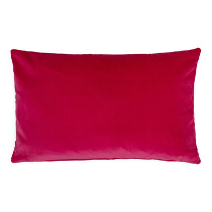 An Image of Heal's Velvet Cushion Fuchsia 35 x 55cm