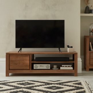 An Image of Harlam Wide TV Stand Brown