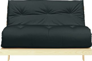 An Image of Argos Home Tosa 2 Seater Futon Sofa Bed - Black