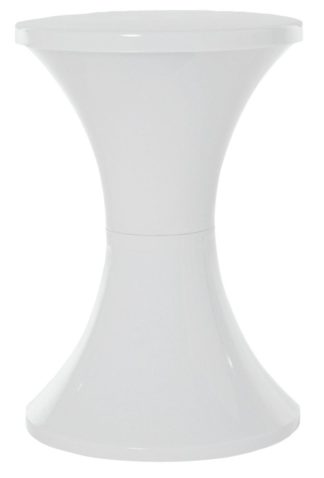 An Image of Tam Tam Plastic Stool - White