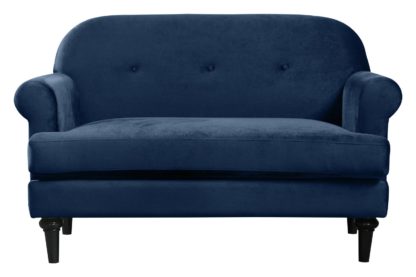 An Image of Habitat Whitney 2 Seater Velvet Sofa - Green