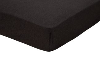 An Image of Argos Home Grey Jersey Marl Fitted Sheet - Single