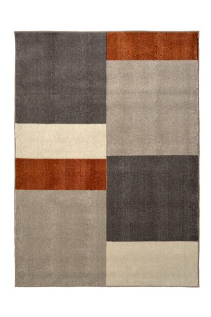 An Image of Homemaker Block Geo Rug - 120x170cm - Orange