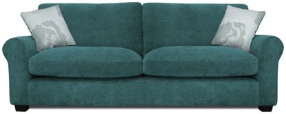 An Image of Argos Home Tammy 4 Seater Fabric Sofa - Wine