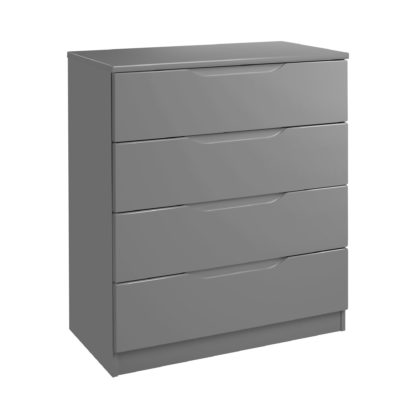 An Image of Legato Grey 4 Drawer Chest Grey