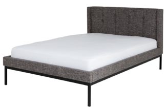 An Image of Habitat Cooper Small Double Bed Frame - Grey