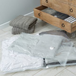 An Image of Set of Two Vacuum Travel Roll Storage Bags Clear