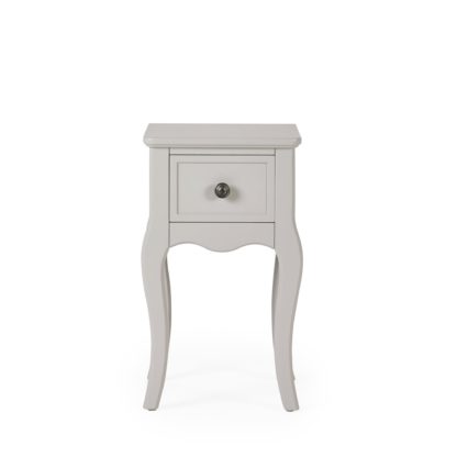 An Image of Clara 1 Drawer Bedside Table Grey