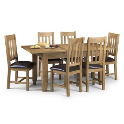 An Image of Astoria Extending Dining Table with 6 Chairs Oak