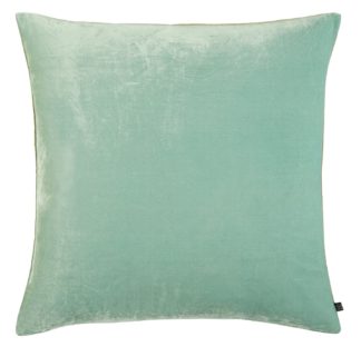 An Image of Habitat Regency 45 x 45cm Velvet Cushion - Light Blue