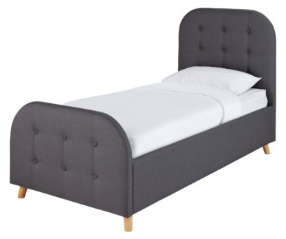 An Image of Habitat Ashby Ottoman Single Bed Frame - Grey