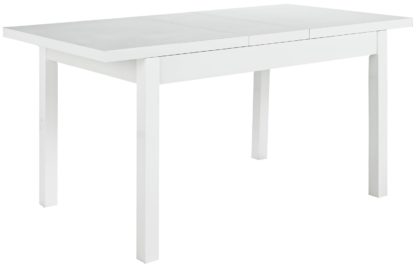 An Image of Habitat Lyssa Extending 4 - 6 Seater Dining Table -White