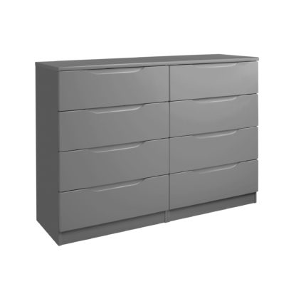 An Image of Legato Grey 8 Drawer Wide Chest Grey