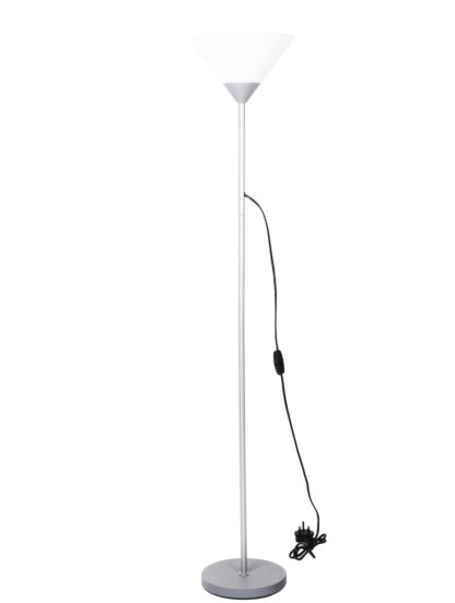 An Image of Argos Home Uplighter Floor Lamp - Silver