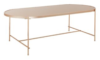 An Image of Argos Home Boutique Coffee Table - Rose Gold