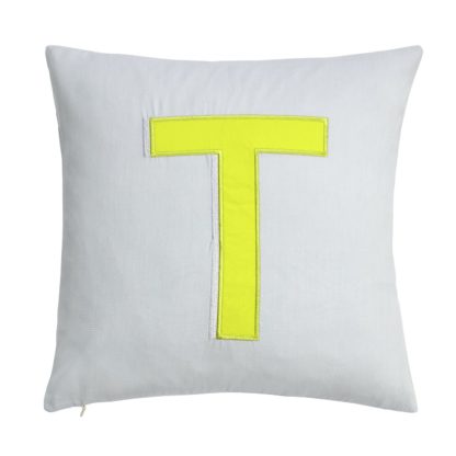 An Image of Argos Home Letter T Cushion
