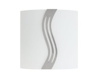 An Image of Argos Home Dusty Frosted Wall Washer Light - Silver