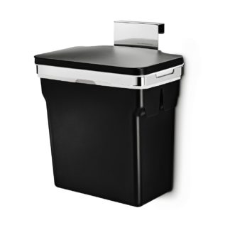 An Image of simplehuman 10L In-Cabinet Cupboard Bin - Black