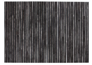 An Image of Linie Design Channel Hide Rug Granite 140 x 200cm