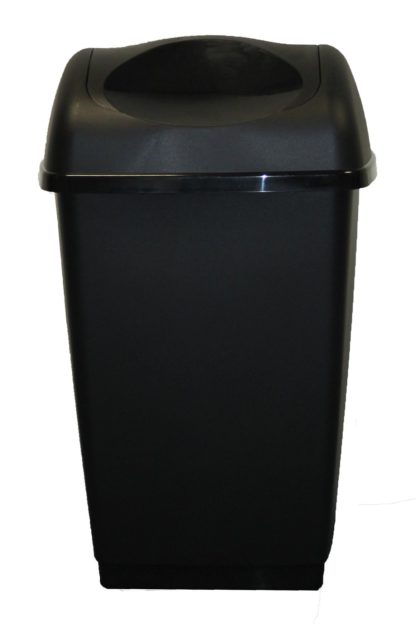 An Image of Tontarelli 25 Litre Swing Top Bin - Black