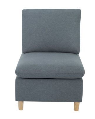 An Image of Habitat Mod Fabric Armchair without Arms - Grey