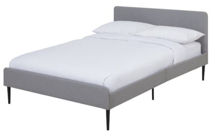An Image of Habitat Kristopher Double Bed Frame - Grey