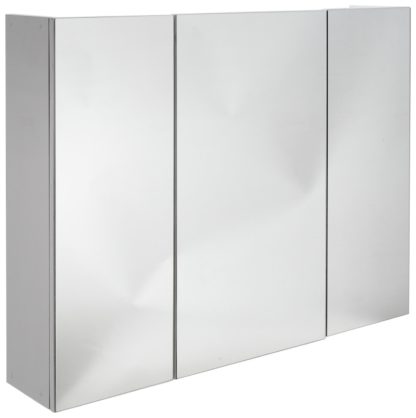 An Image of Argos Home 3 Door Mirrored Cabinet - White