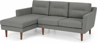 An Image of Walker Left Hand Facing Chaise Corner Sofa, Mountain Grey