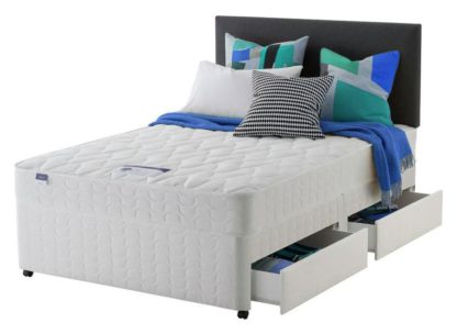 d74fde2b910c2661550f8639db2168bd24cdf4d341323c1cb069c0853cb8edb5.jpg An Image of Silentnight Travis Miracoil 4 Drawer Divan - Small Double