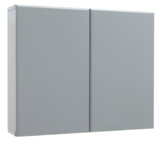 An Image of Argos Home Gloss Double Wall Cabinet - Grey