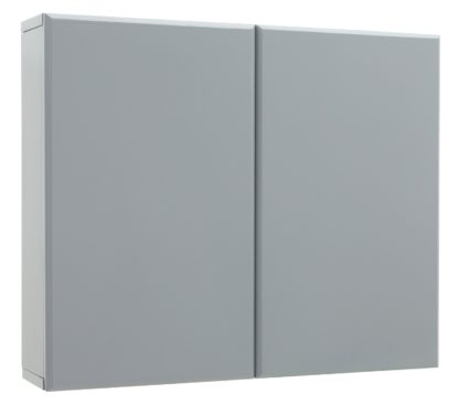 An Image of Argos Home Gloss Double Wall Cabinet - Grey
