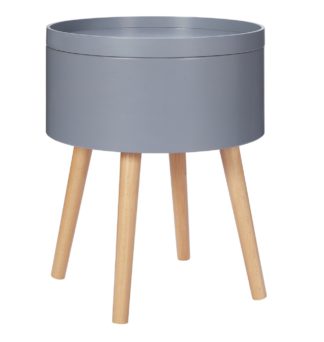 An Image of Habitat Skandi Storage Side Table - Grey