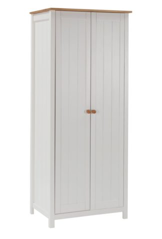 An Image of Habitat Scandinavia 2 Door Wardrobe - Two Tone