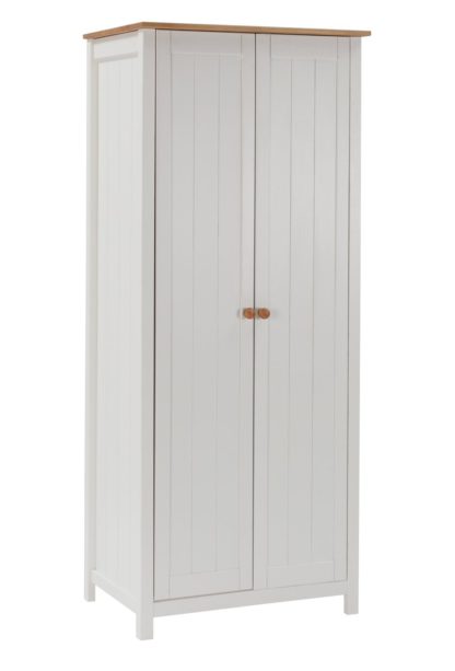d93b05ae166fbf224e15a93b005c35a10fbd2192cf7889d06354f50fb0a19213.jpg An Image of Habitat Scandinavia 2 Door Wardrobe - Two Tone