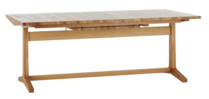 An Image of Habitat Parker Extending 8-12 Seater Dining Table - Oak