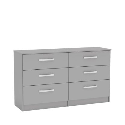 An Image of Lynx Grey 6 Drawer Chest Grey