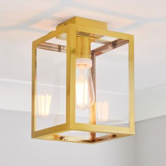 An Image of London Bathroom Ceiling Fitting Brushed Gold Gold