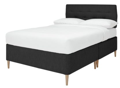 An Image of Argos Home Skandi 800 Pocket Kingsize Divan - Charcoal