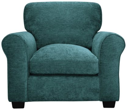 An Image of Argos Home Tammy Fabric Armchair - Teal