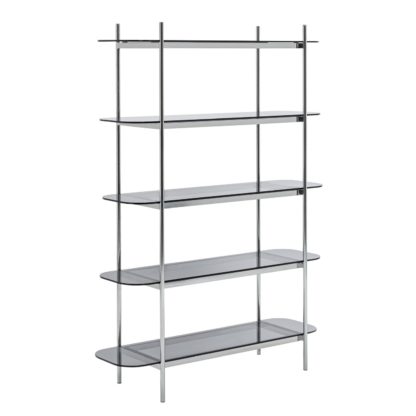 An Image of Habitat Neo 5 Tier Shelving Unit - Chrome