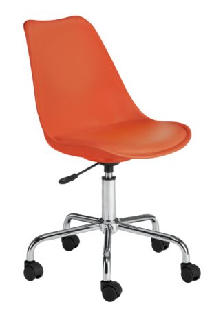 An Image of Habitat Ginnie Office Chair - Orange