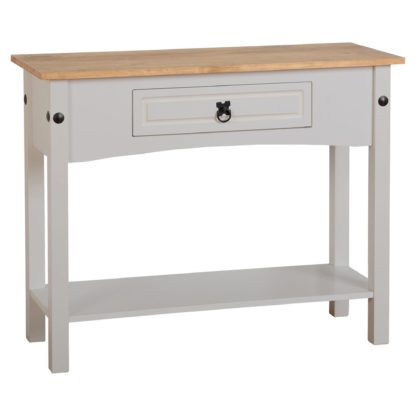 An Image of Corona Grey Console Table Grey