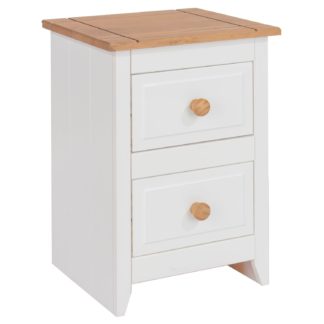 An Image of Capri Petite Bedside Cabinet White