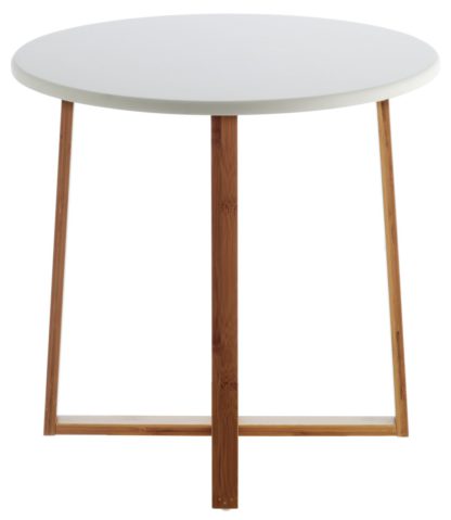 An Image of Habitat Drew Low Side Table - Bamboo