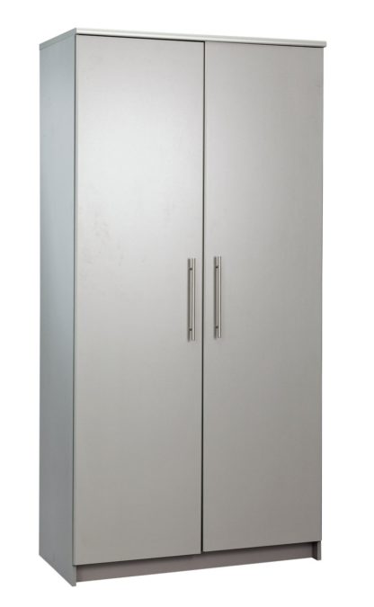 An Image of Argos Home Normandy Large 2 Door Wardrobe - Grey