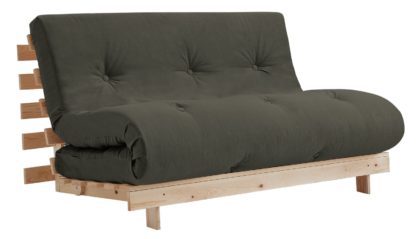 An Image of Argos Home Tosa 2 Seater Futon Sofa Bed - Grey