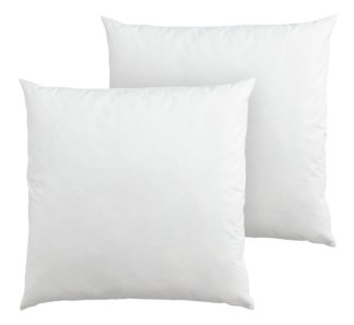 An Image of Argos Home Feather 43x43cm Cushion Pads - 2 Pack